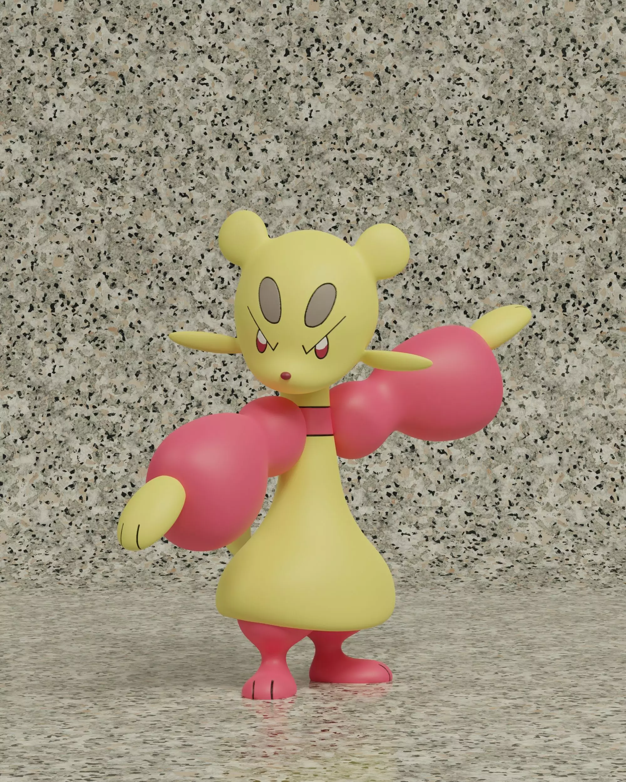 pokemon mienfoo 3D print model_0