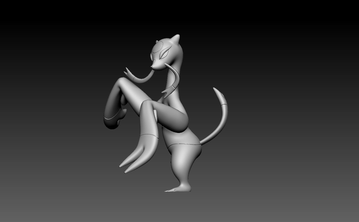 pokemon mienshao 3D print model_3