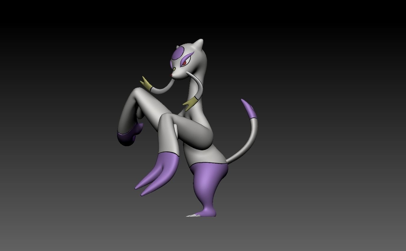 pokemon mienshao 3D print model_11