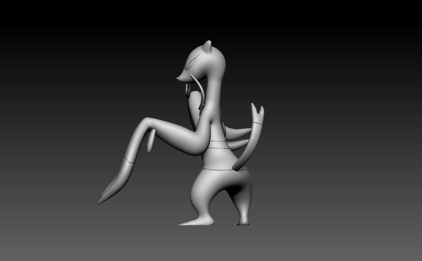 pokemon mienshao 3D print model_10