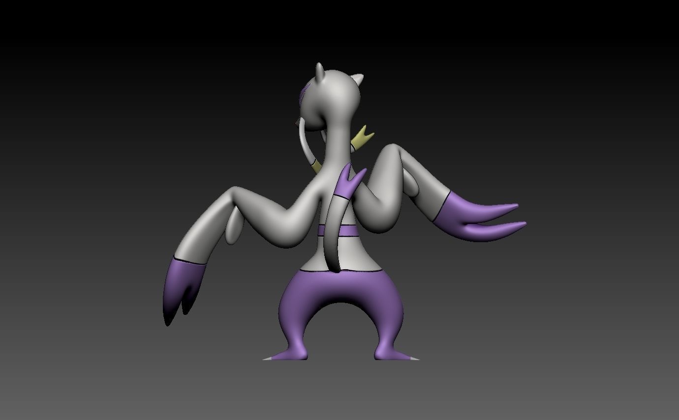 pokemon mienshao 3D print model_8
