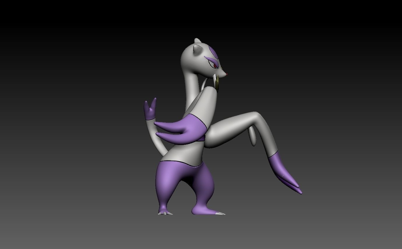 pokemon mienshao 3D print model_4