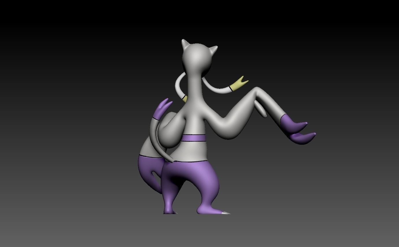 pokemon mienshao 3D print model_6