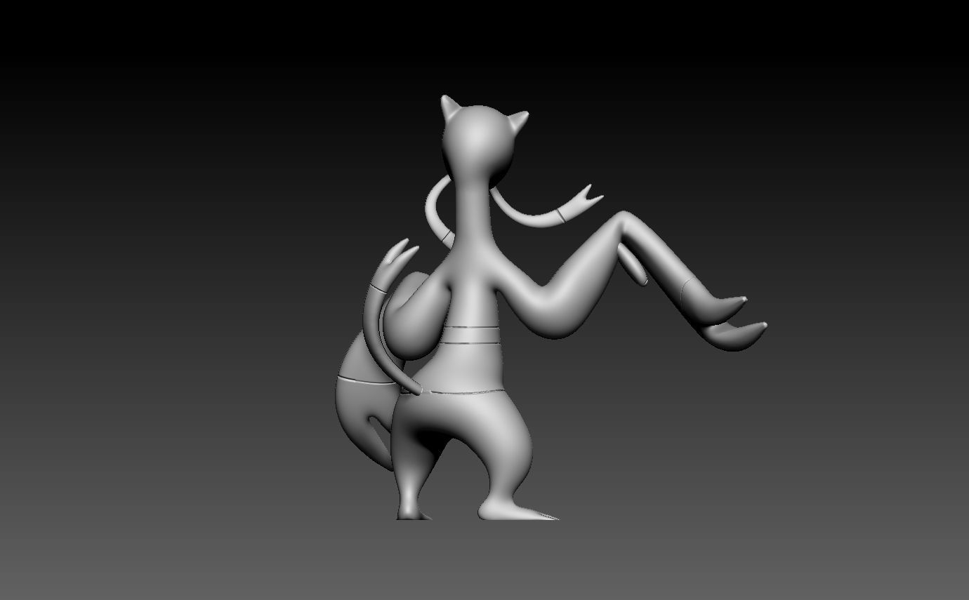 pokemon mienshao 3D print model_7