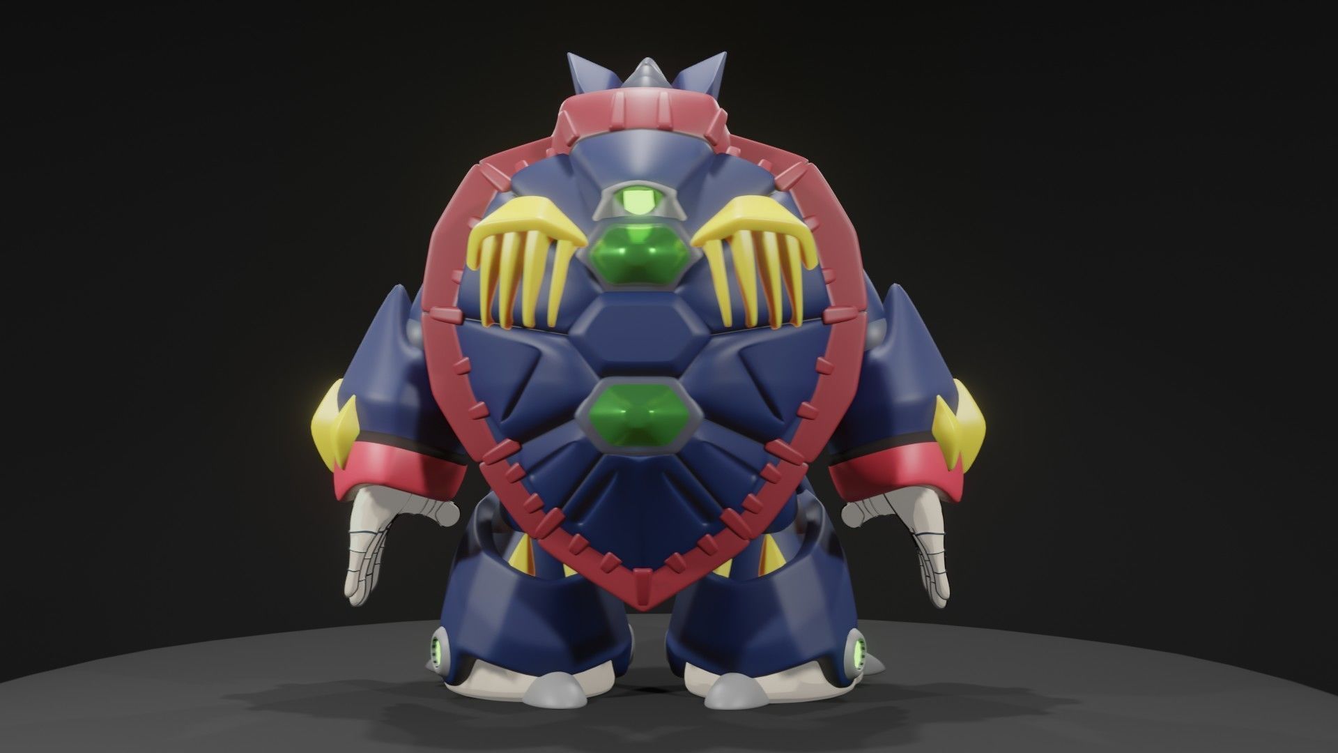 Rainy Turtloid 3D model_9