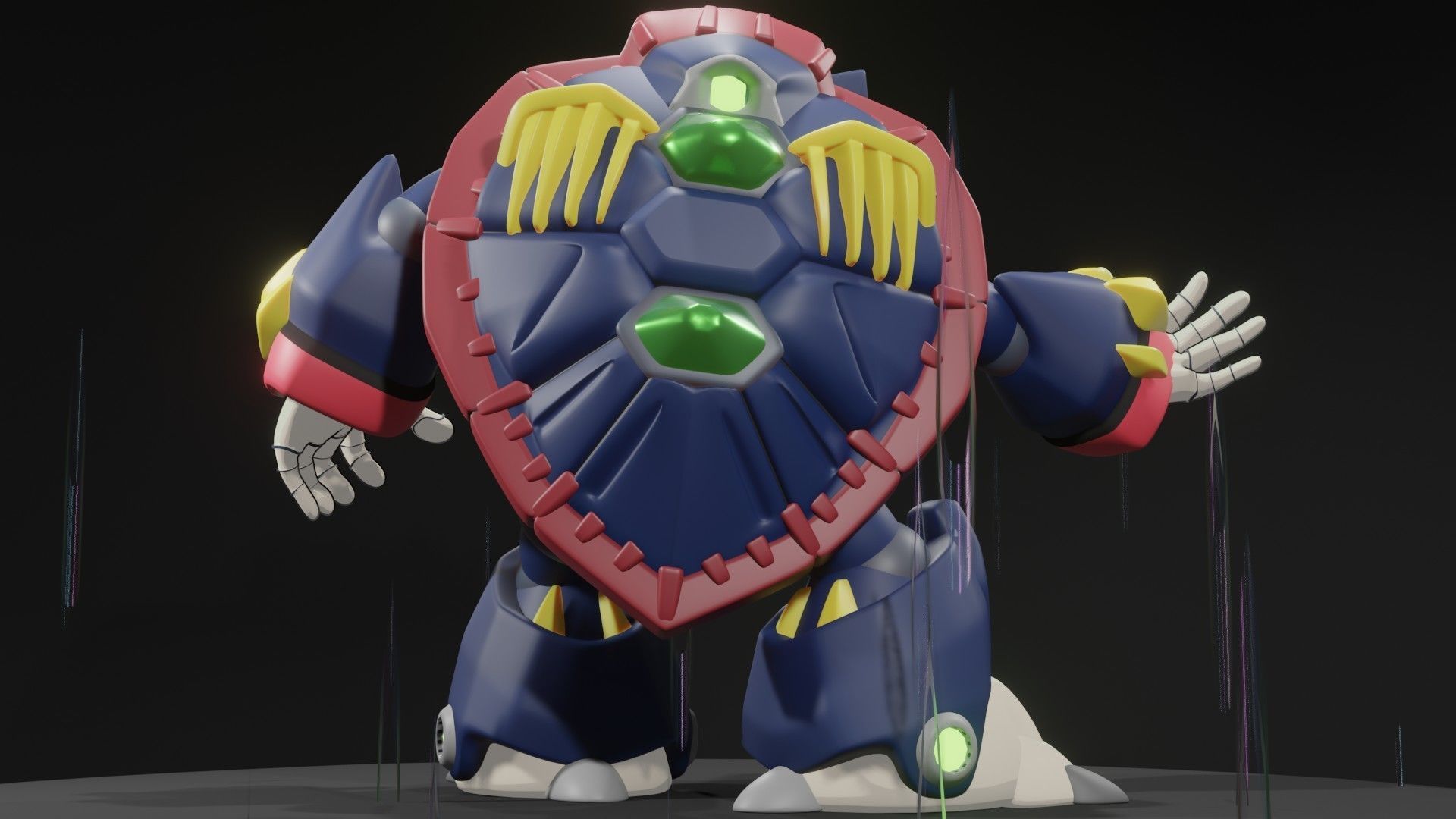 Rainy Turtloid 3D model_7