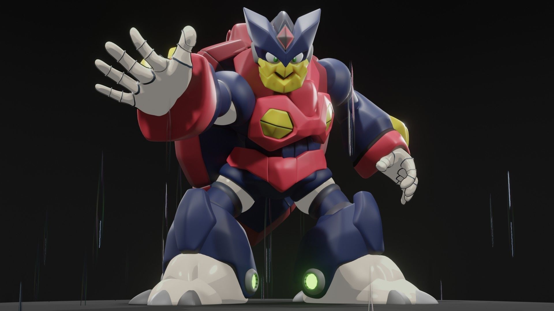 Rainy Turtloid 3D model_3