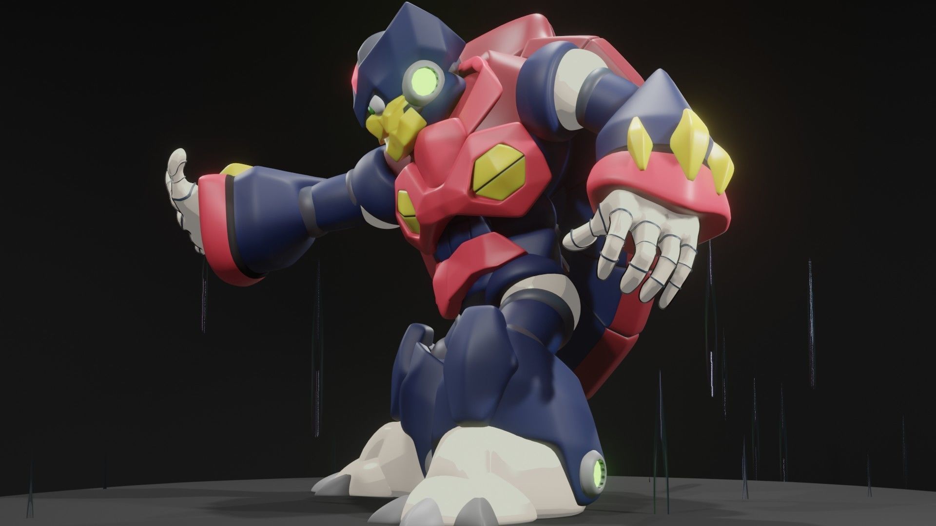 Rainy Turtloid 3D model_4