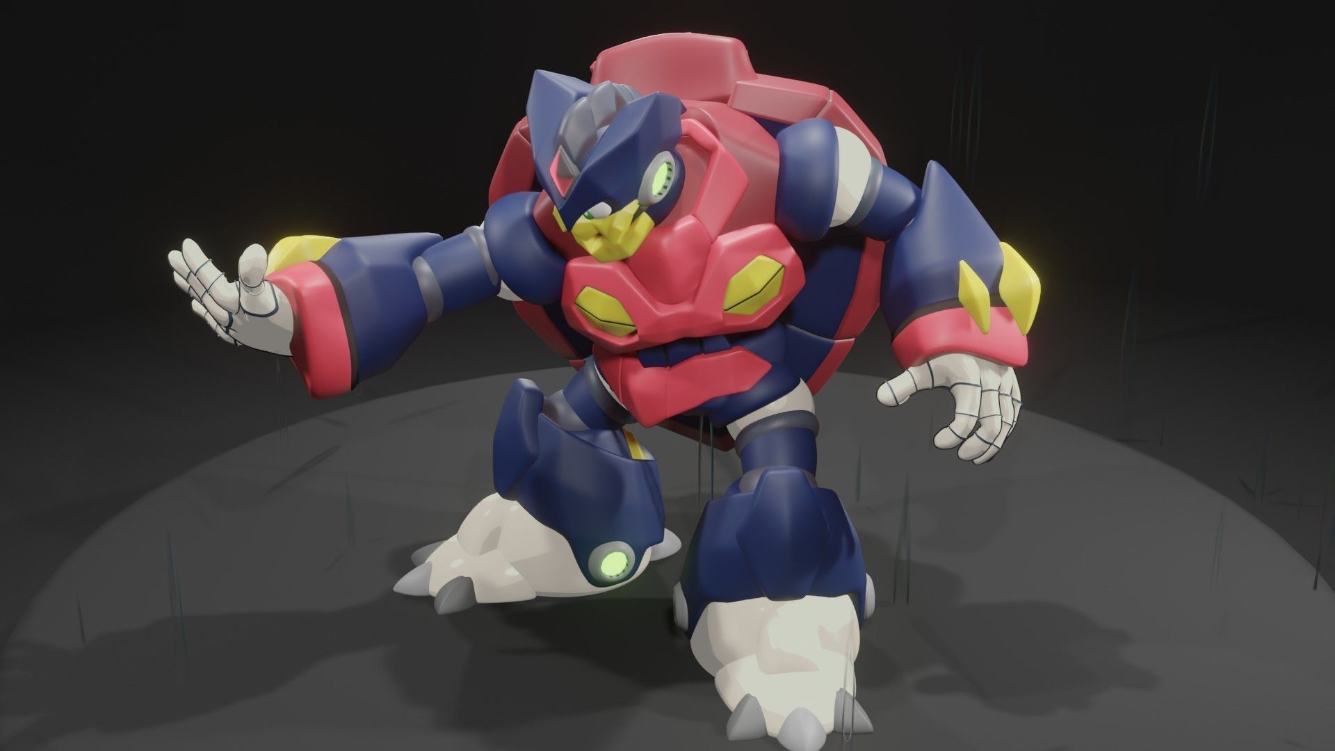 Rainy Turtloid 3D model_6