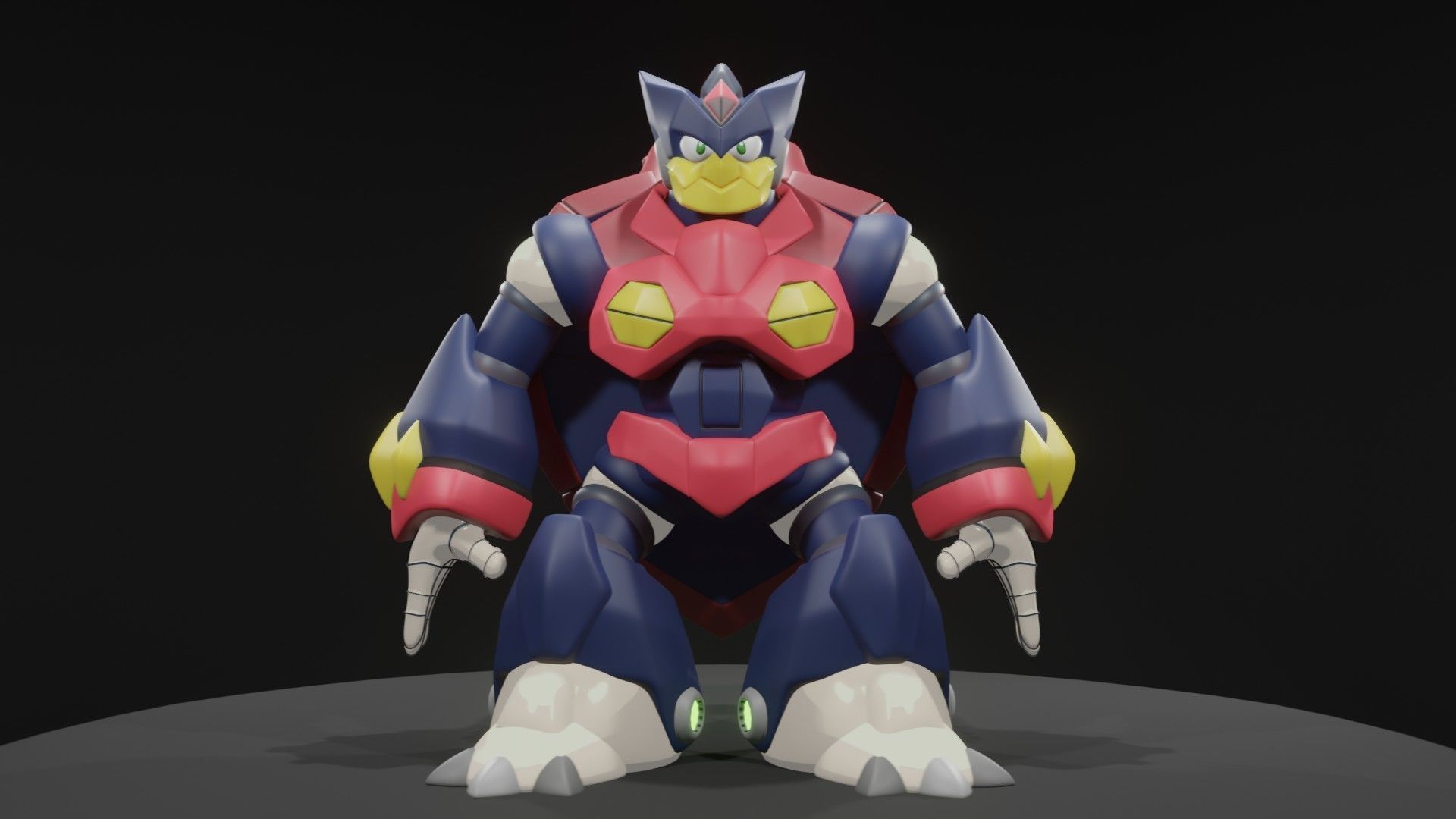 Rainy Turtloid 3D model_2