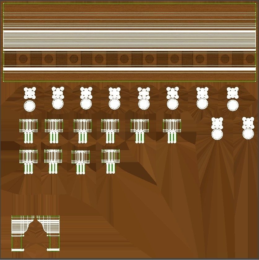 Wooden panel 03 03 3D model_50