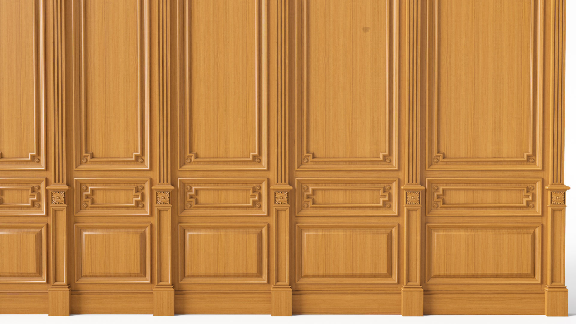 Wooden panel 03 03 3D model_1