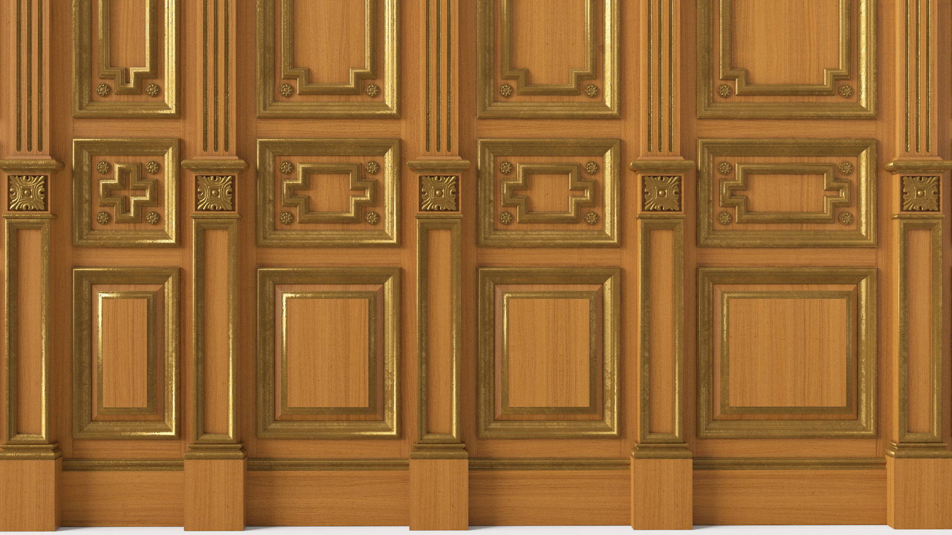 Wooden panel 03 03 3D model_22