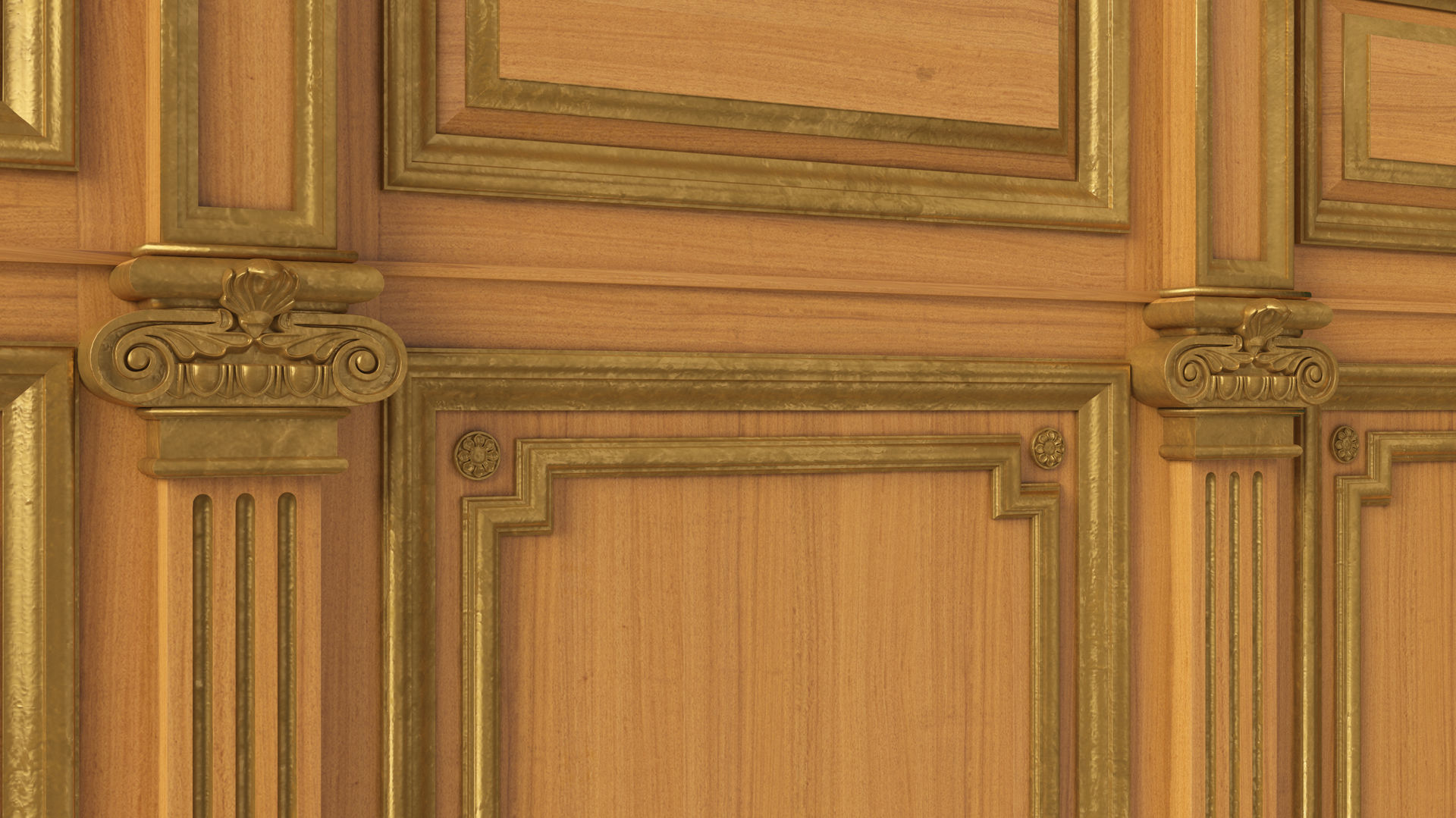 Wooden panel 03 03 3D model_15