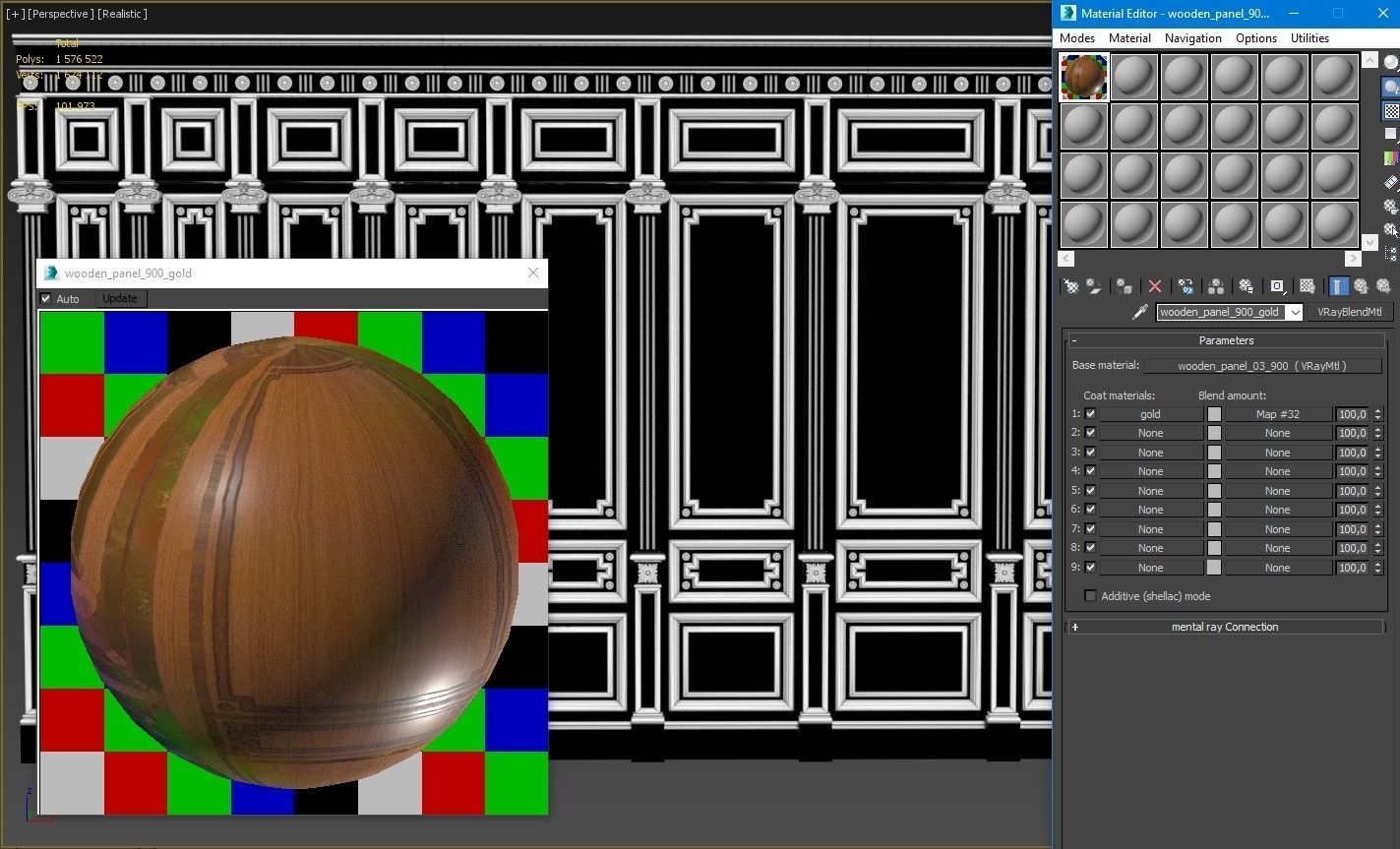 Wooden panel 03 03 3D model_65