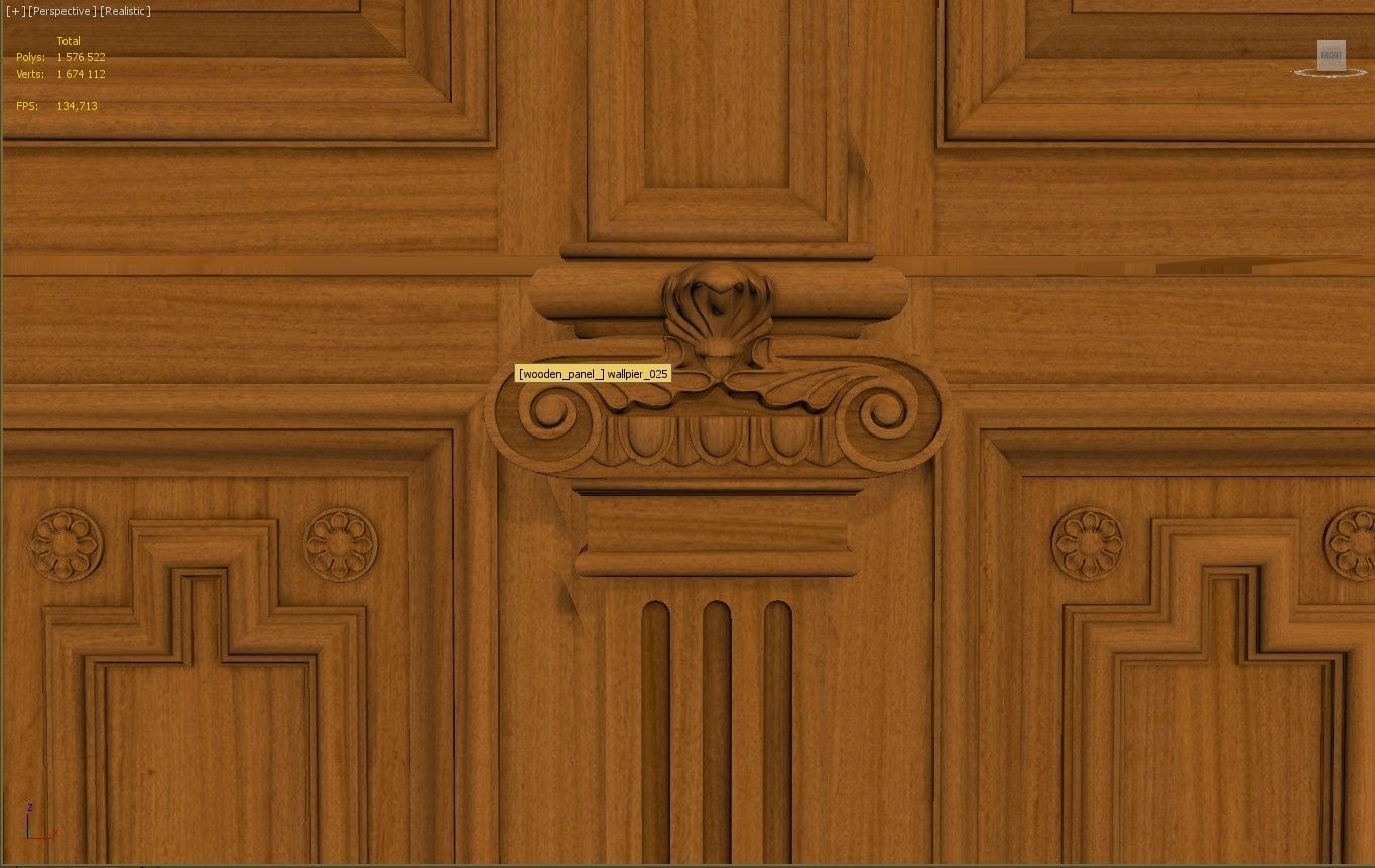 Wooden panel 03 03 3D model_62