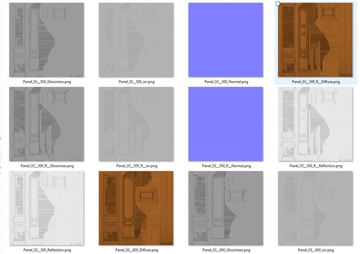 Wooden panel 03 03 3D model_68