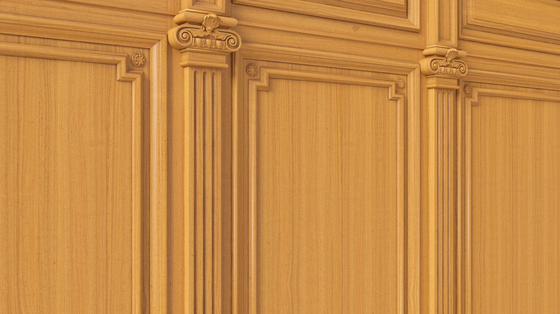 Wooden panel 03 03 3D model_10