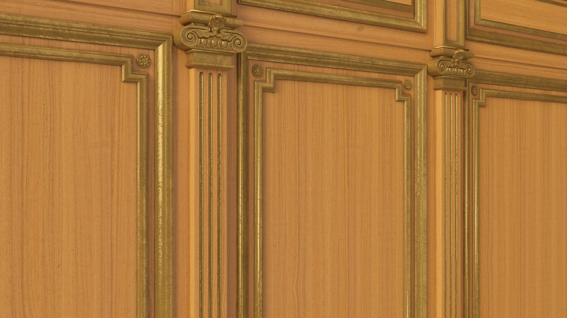 Wooden panel 03 03 3D model_20