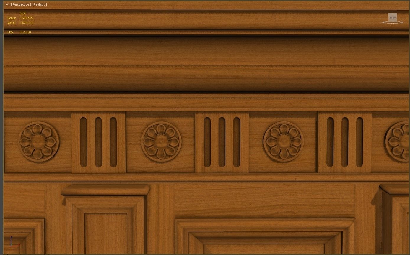 Wooden panel 03 03 3D model_53