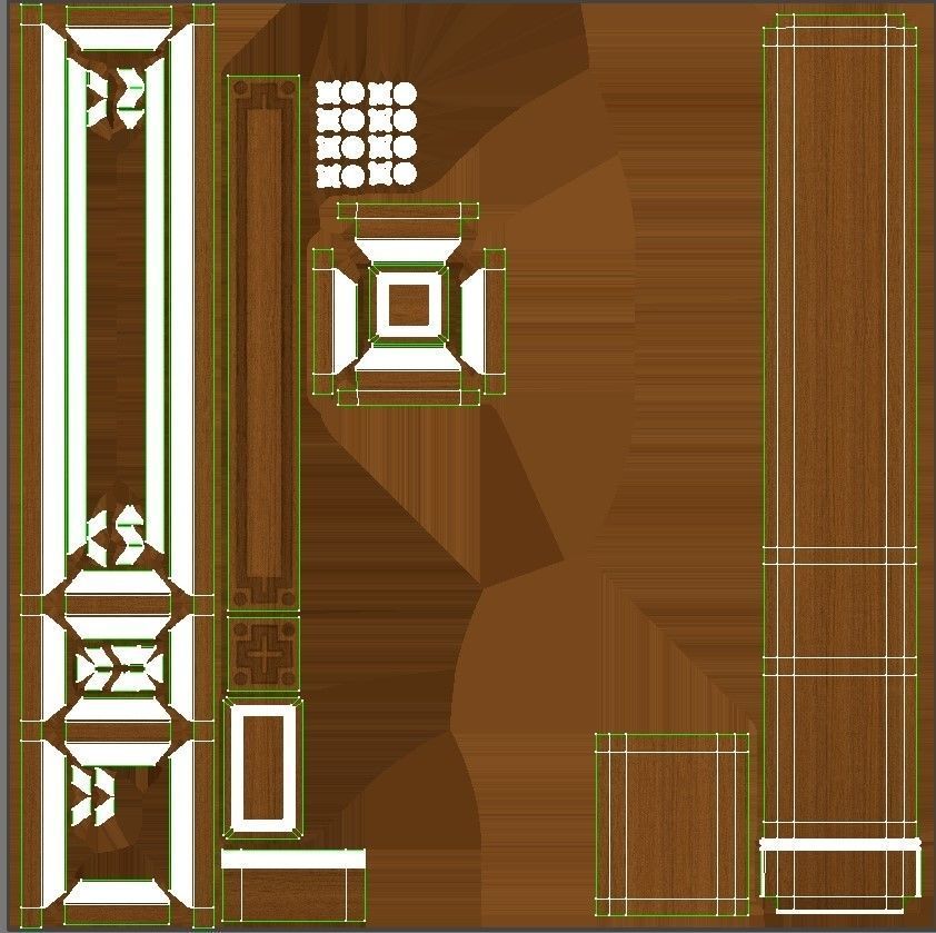 Wooden panel 03 03 3D model_49