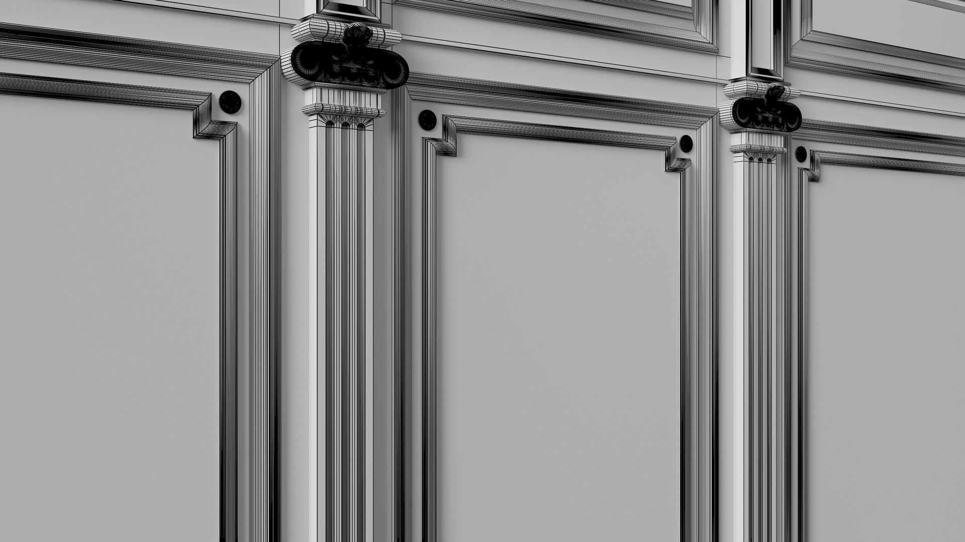 Wooden panel 03 03 3D model_33