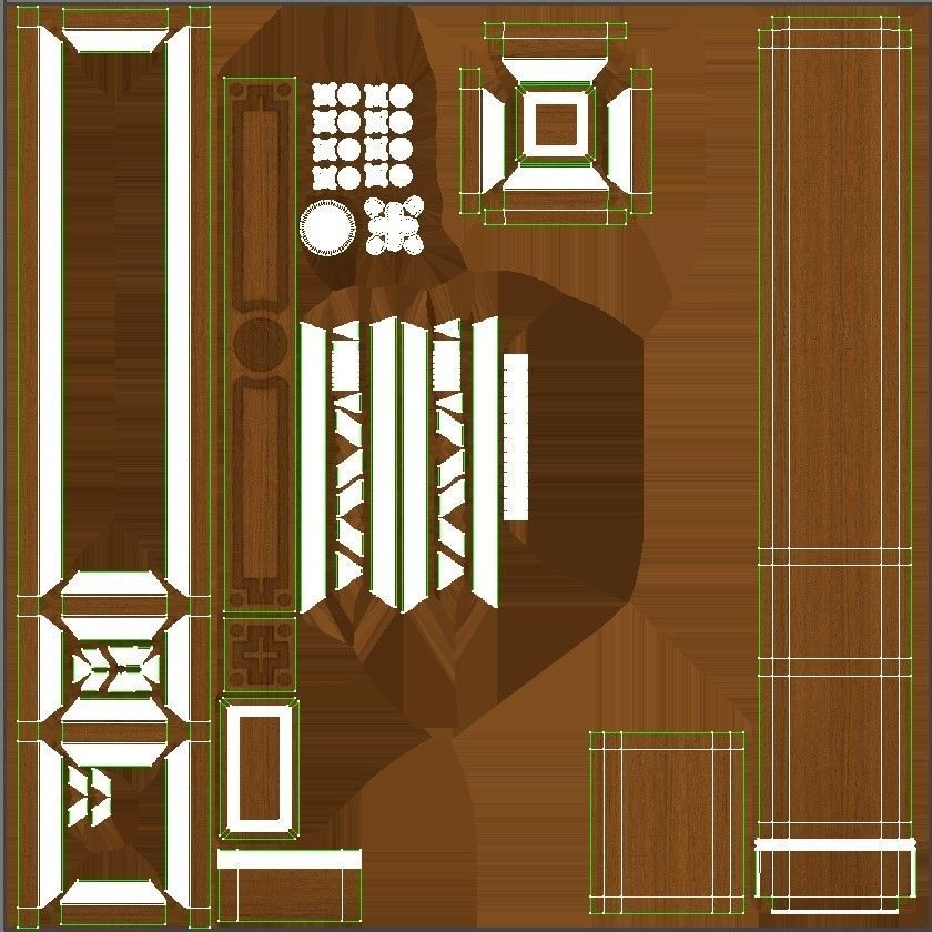 Wooden panel 03 03 3D model_48