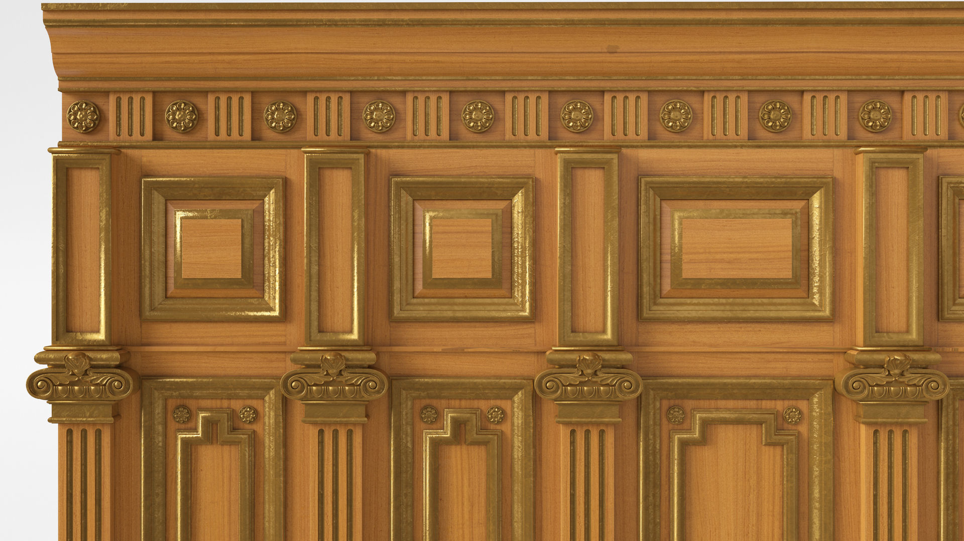 Wooden panel 03 03 3D model_18