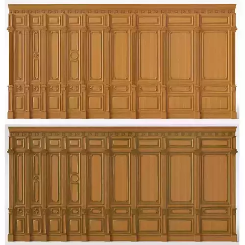 Wooden panel 03 03 3D model