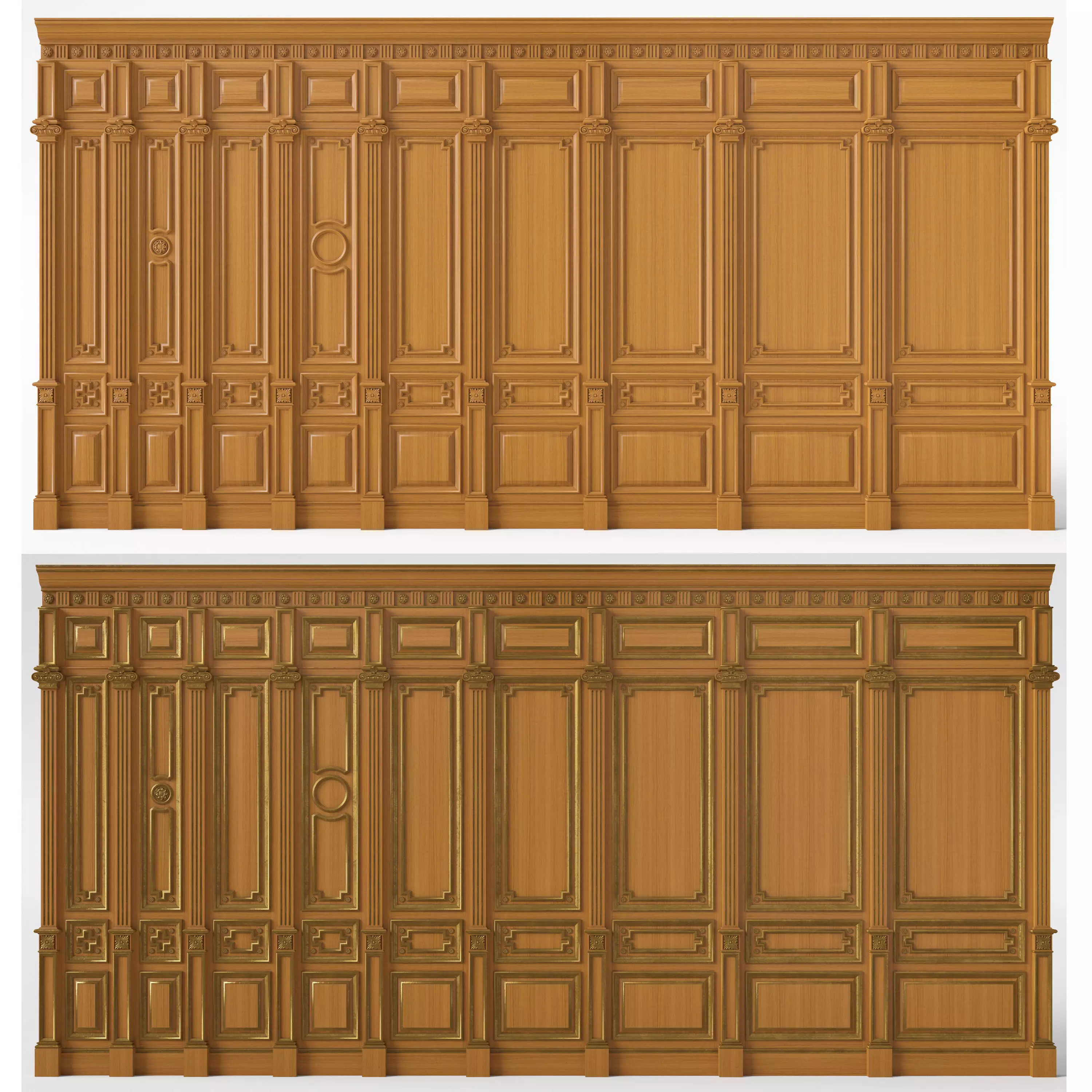 Wooden panel 03 03 3D model_0