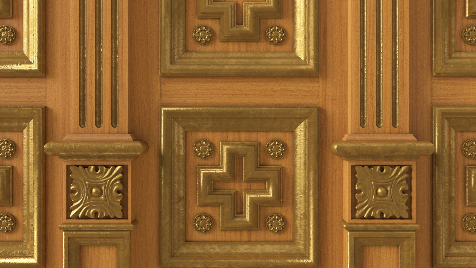 Wooden panel 03 03 3D model_17