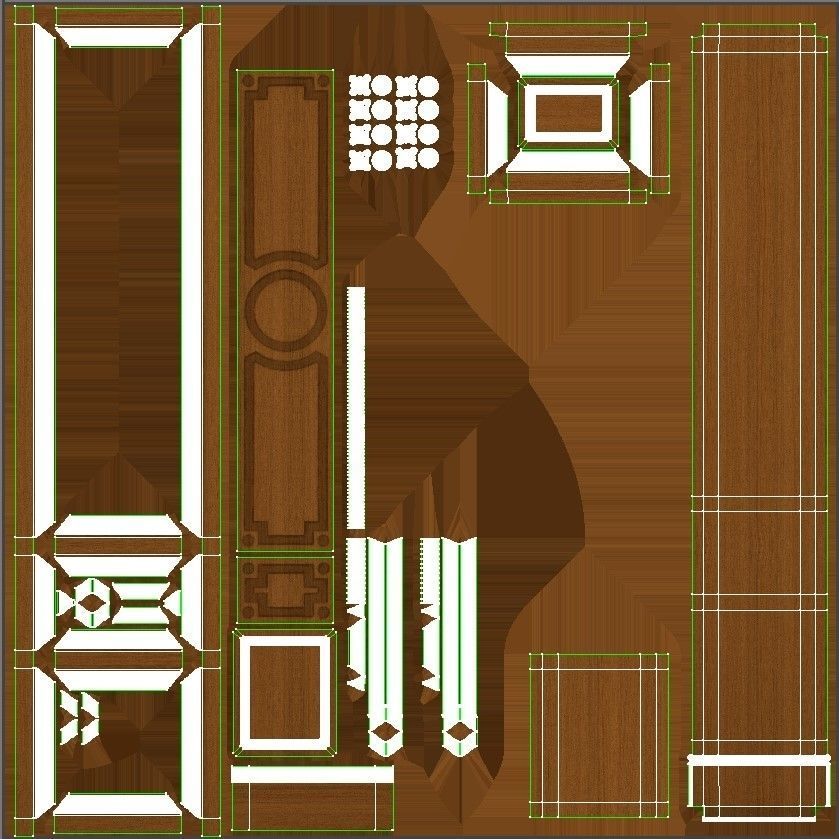 Wooden panel 03 03 3D model_41