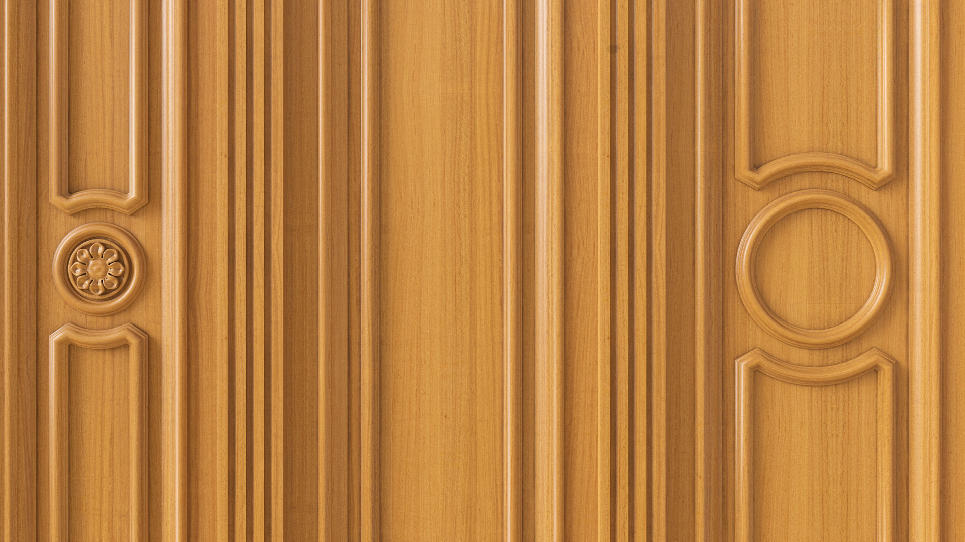 Wooden panel 03 03 3D model_6