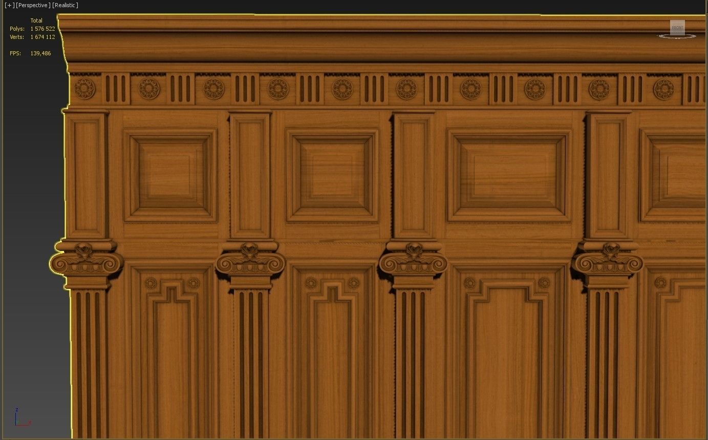 Wooden panel 03 03 3D model_57