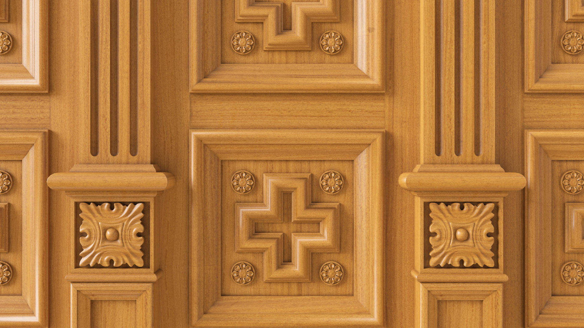 Wooden panel 03 03 3D model_13