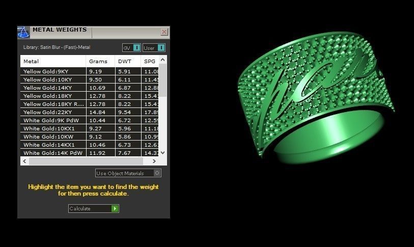 famous ring 3D print model_10