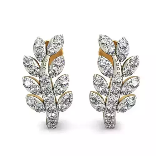 Earrings with diamonds