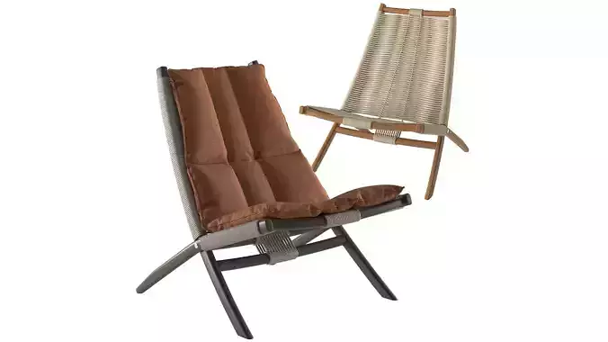 Huli armchairs by frigerio salotti 3D model