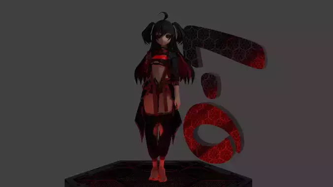 Sci fi anime Blender And Clothing