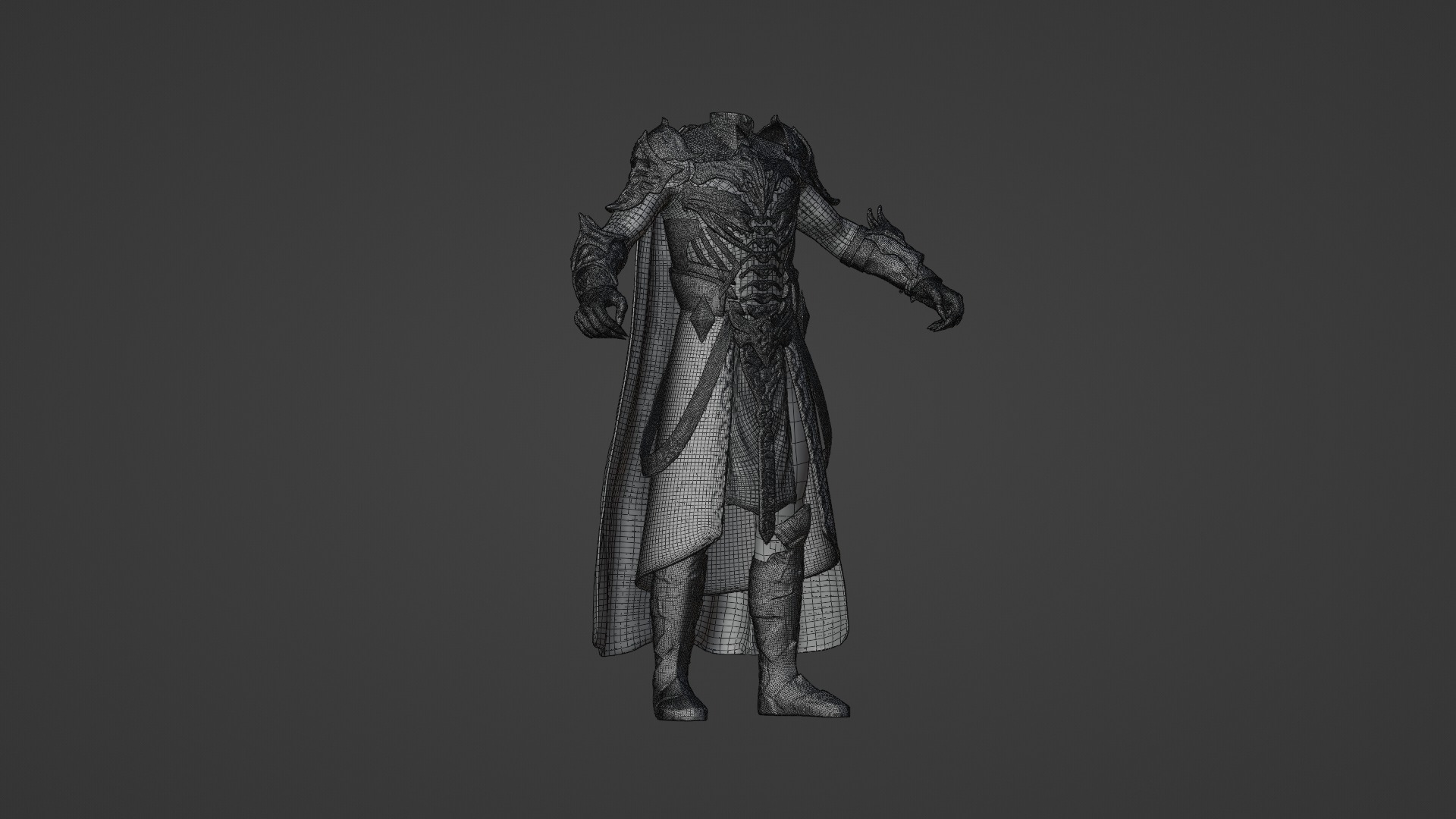 Armor 3D model lord of rings 3D model_2