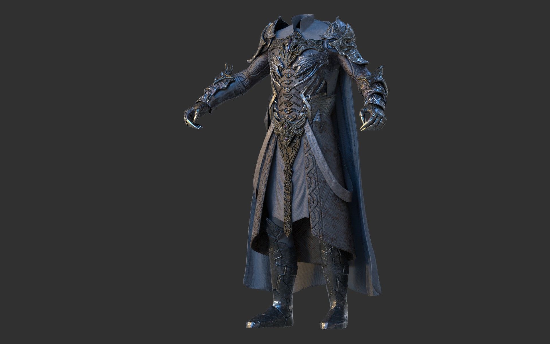 Armor 3D model lord of rings 3D model_1