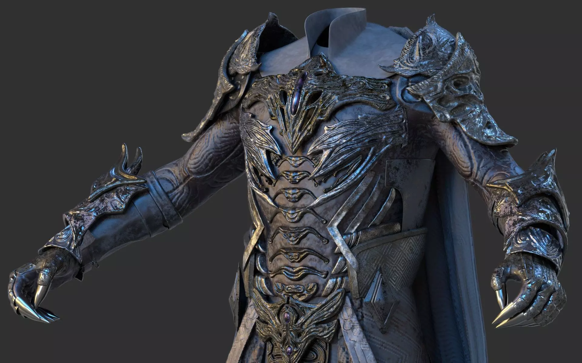Armor 3D model lord of rings 3D model_0