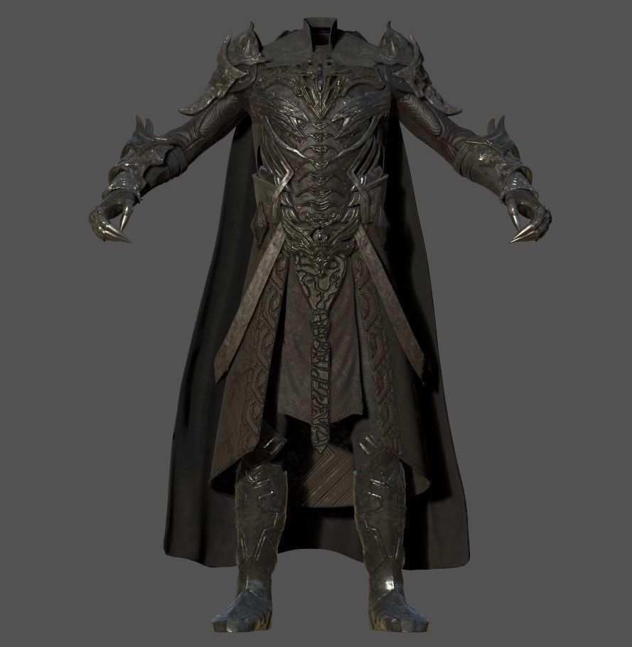 Armor 3D model lord of rings 3D model_3