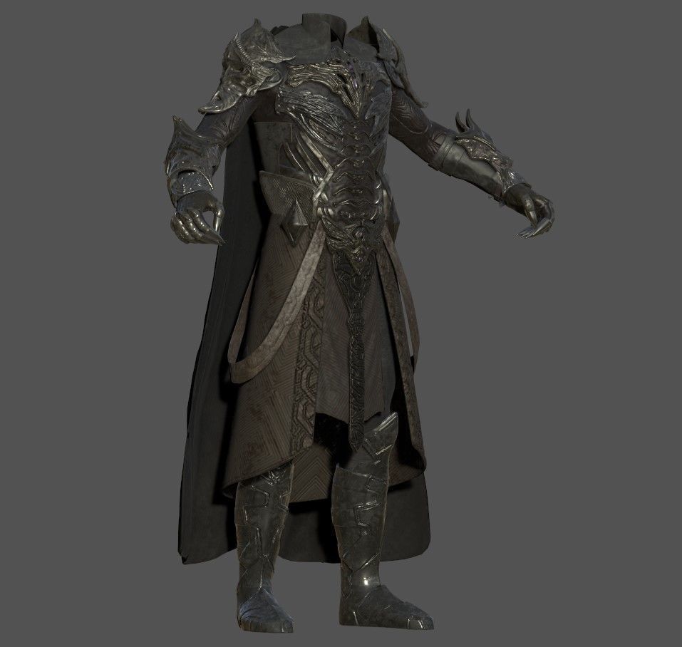 Armor 3D model lord of rings 3D model_4