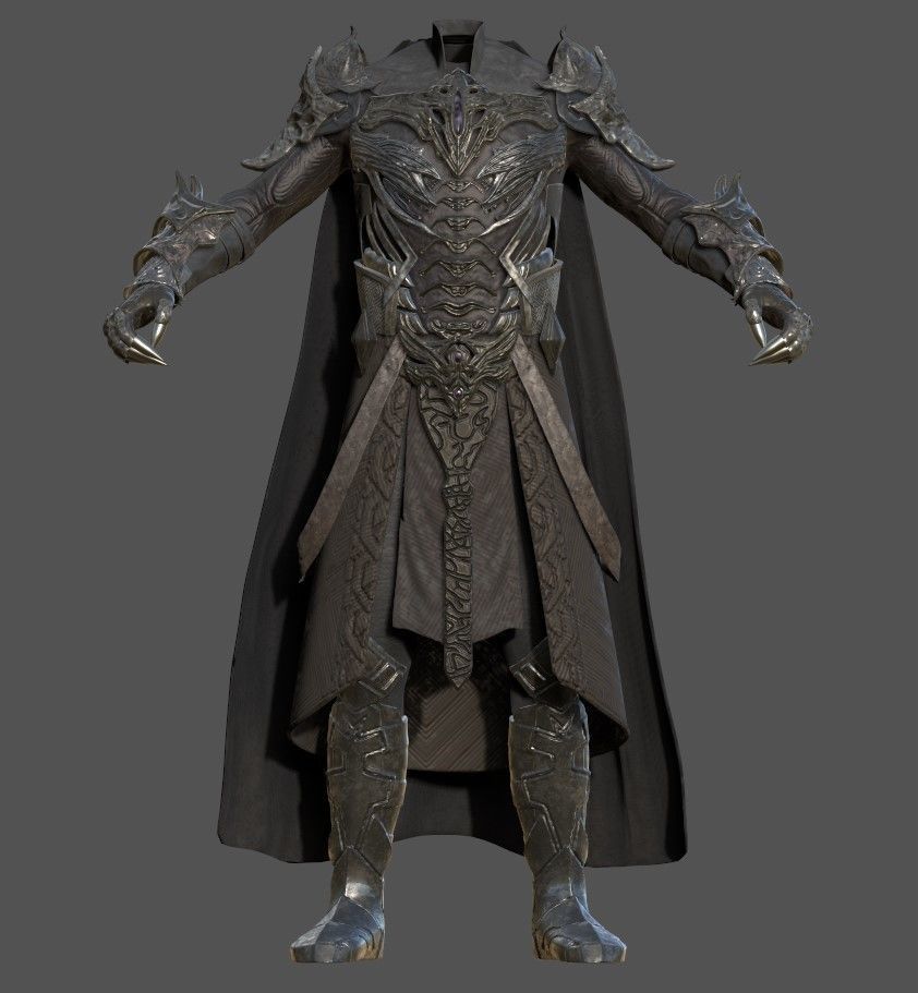 Armor 3D model lord of rings 3D model_7