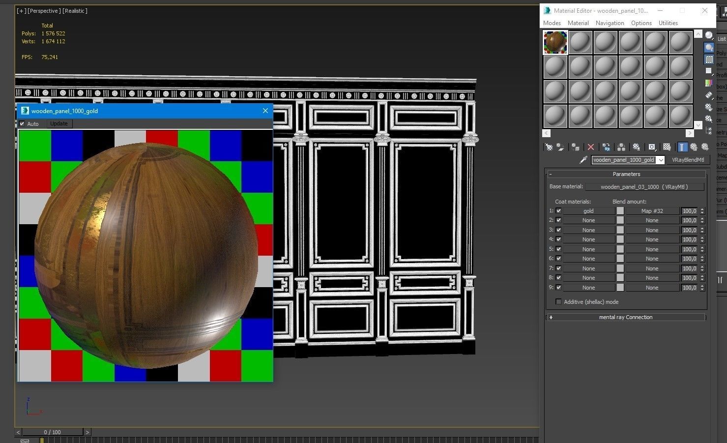Wooden panel 03 05 3D model_66