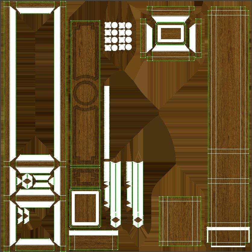 Wooden panel 03 05 3D model_46