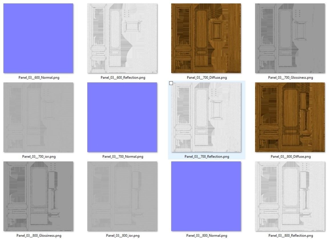 Wooden panel 03 05 3D model_69