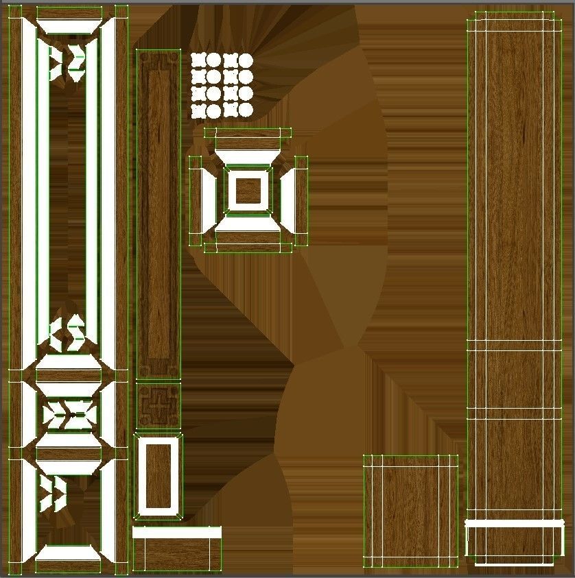 Wooden panel 03 05 3D model_44