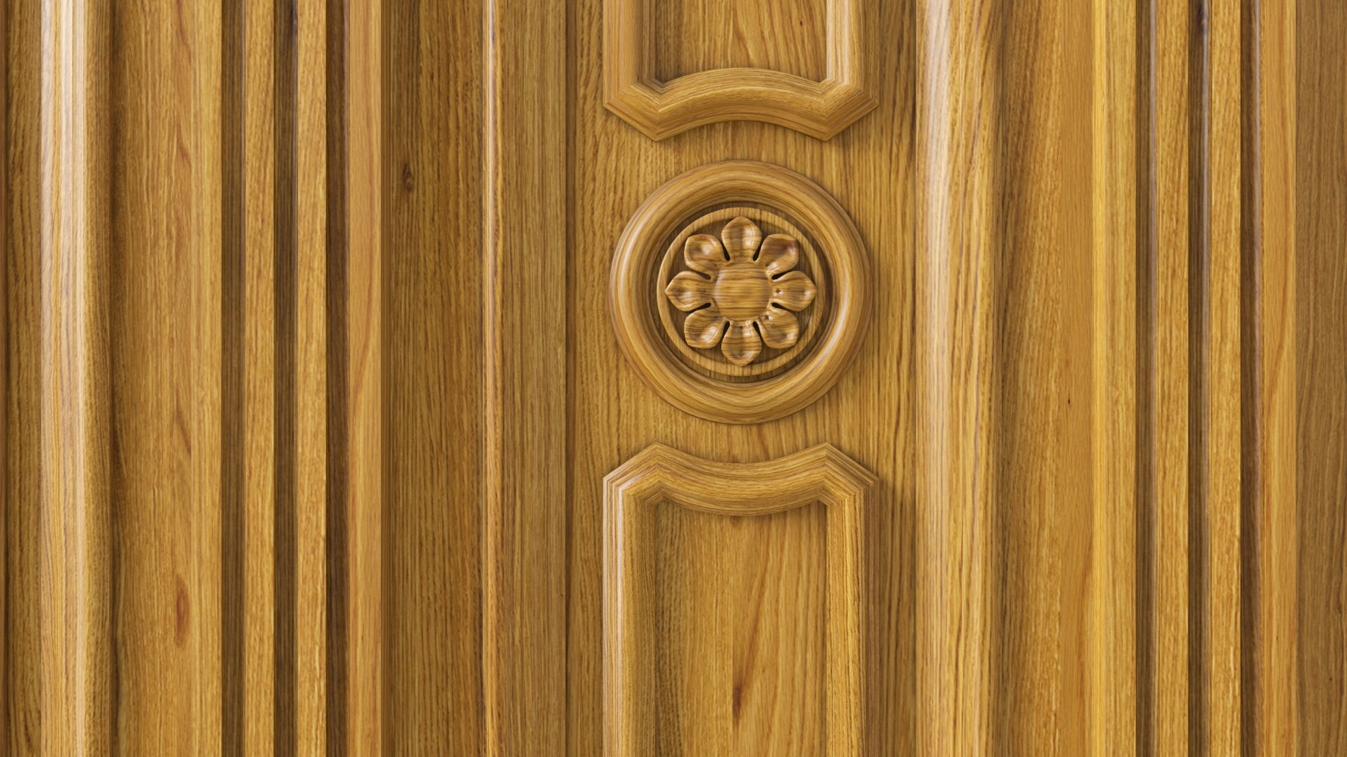 Wooden panel 03 05 3D model_2